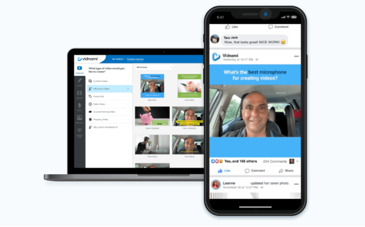 Vidnami review for creating content marketing videos